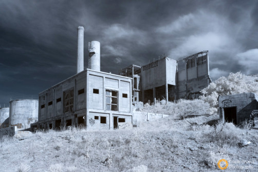 Abandoned Lime Cement Plant Infrarotfotografie