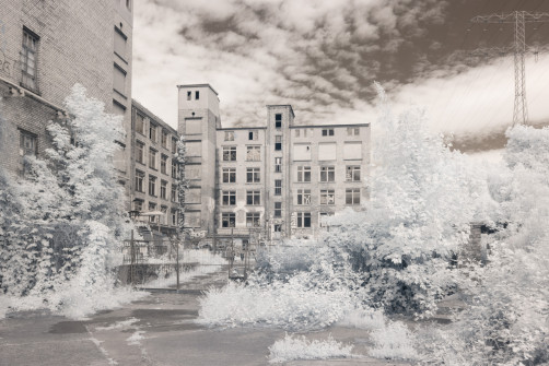 Die alte Fleischfabrik, Berlin Lichtenberg, Infrarotfotografie